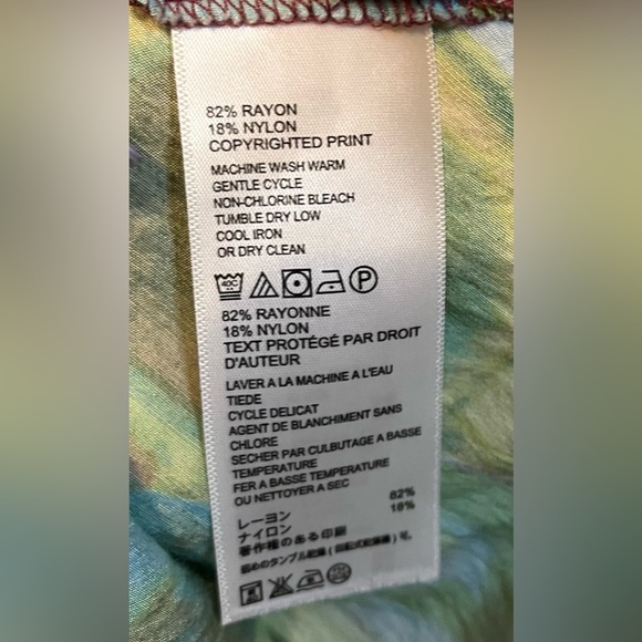 Tommy Bahama V-Neck Tie-Dye Tunic size XS - Picture 12 of 12